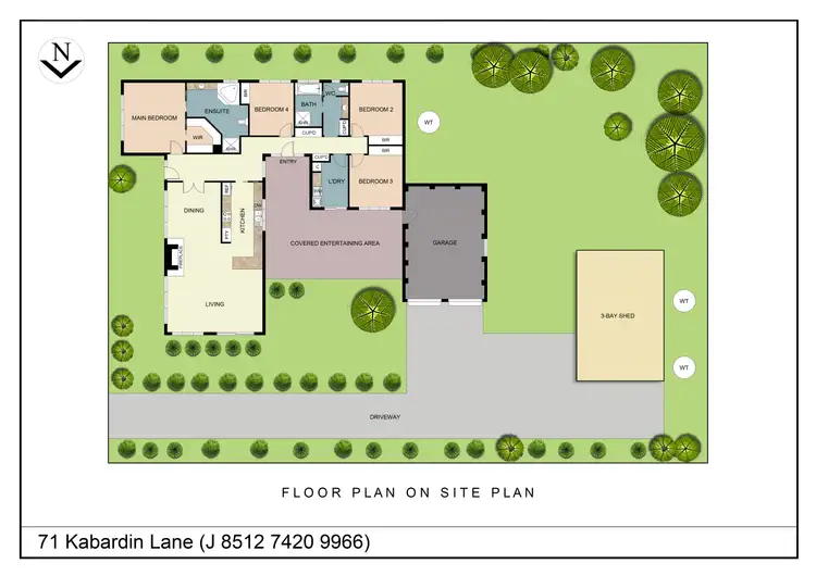 Floorplan of Homely rural property listing, 71 Kabardin Lane, Young NSW 2594