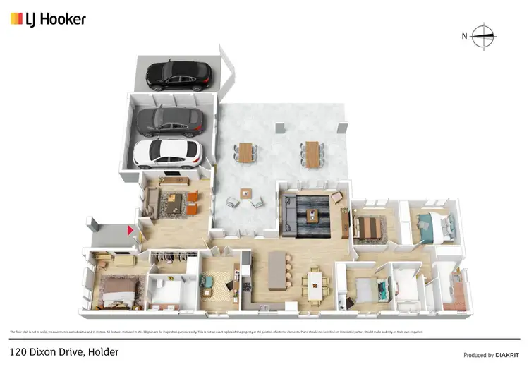 Floorplan of Homely house listing, 120 Dixon Drive, Holder ACT 2611