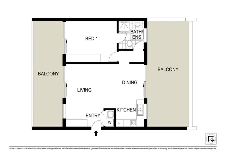 Floorplan of Homely apartment listing, 607/1 Guess Avenue, Wolli Creek NSW 2205