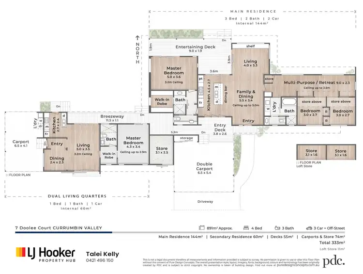 Floorplan of Homely house listing, 7 Doolee Court, Currumbin Valley QLD 4223