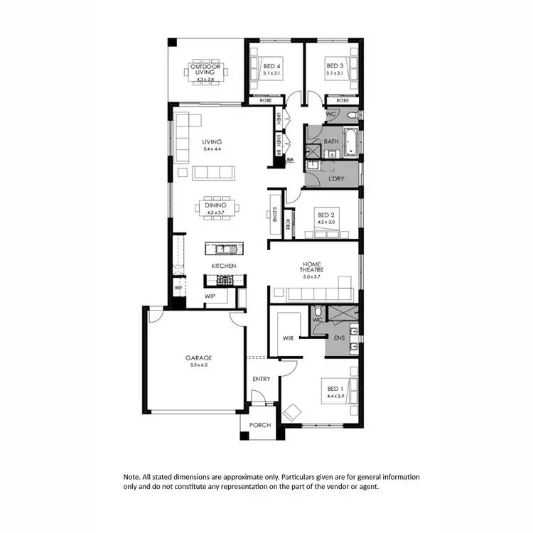 Floorplan of Homely house listing, 40 Wavertree Crescent, Werribee VIC 3030