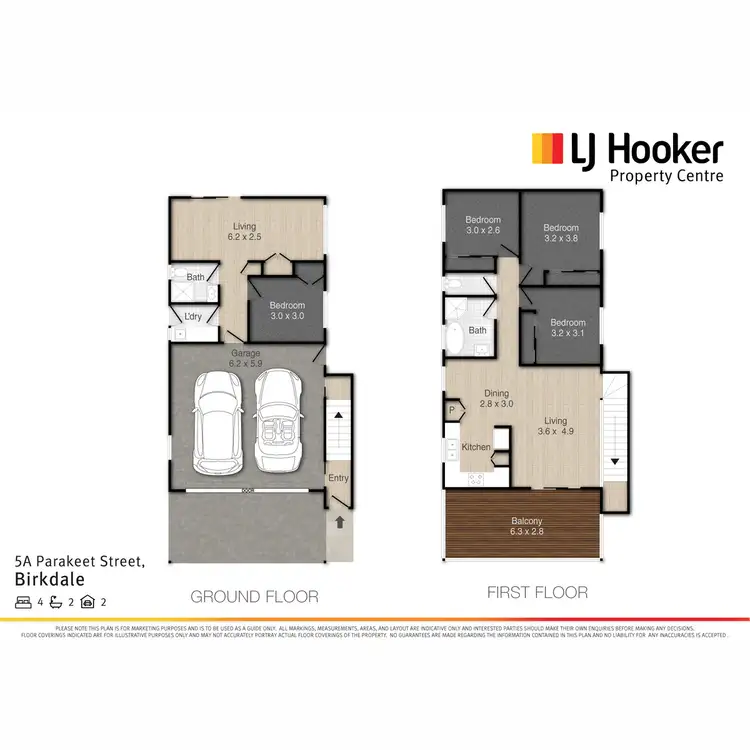 Floorplan of Homely house listing, 5A Parakeet Street, Birkdale QLD 4159