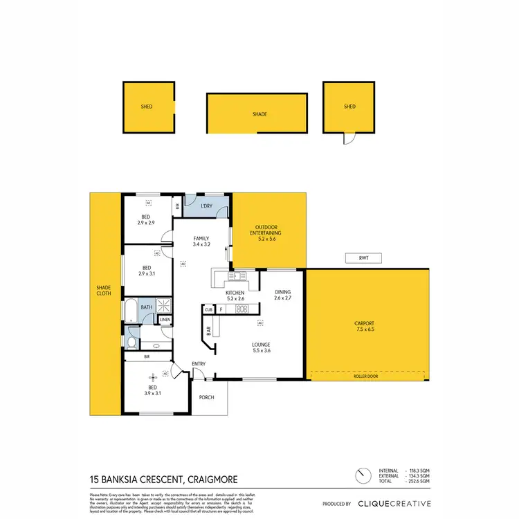 Floorplan of Homely house listing, 15 Banksia Crescent, Craigmore SA 5114