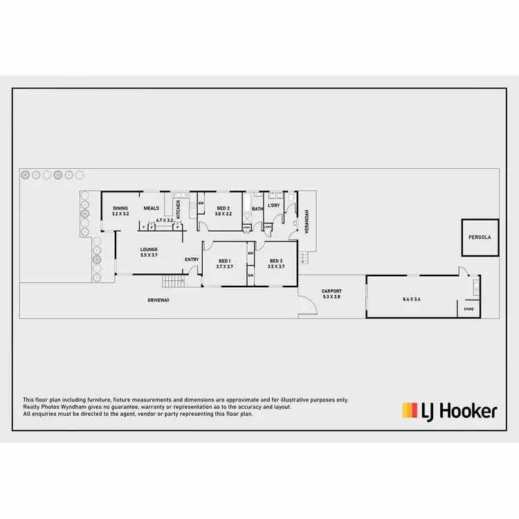 Floorplan of Homely house listing, 68 Grace Street South, Altona Meadows VIC 3028