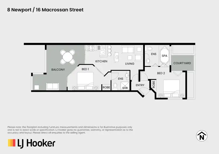Floorplan of Homely unit listing, 8 Newport/16 Macrossan Street, Port Douglas QLD 4877