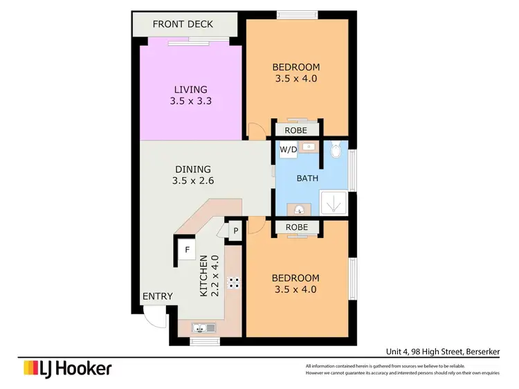 Floorplan of Homely house listing, 4/98 High Street, Berserker QLD 4701