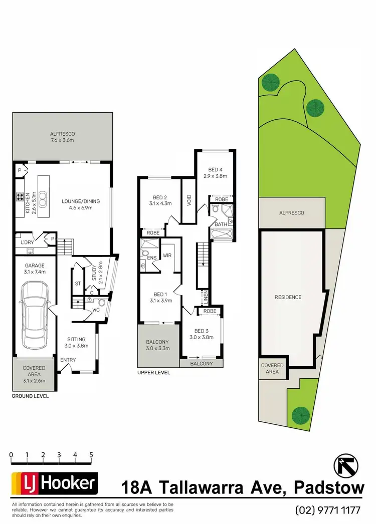 Floorplan of Homely semi-detached listing, 18A Tallawarra Avenue, Padstow NSW 2211