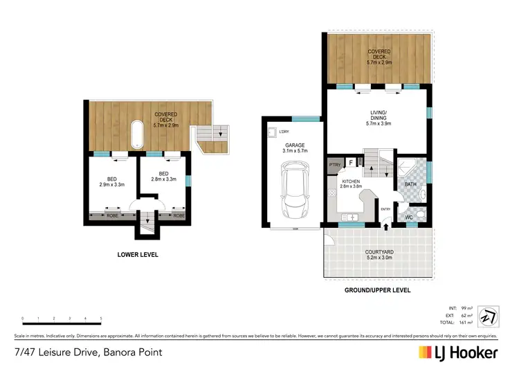 Floorplan of Homely semi-detached listing, 1/39 Elsie Street, Banora Point NSW 2486