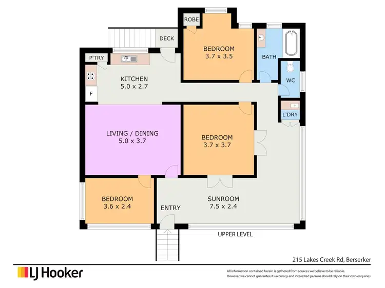Floorplan of Homely house listing, 215 Lakes Creek Road, Berserker QLD 4701