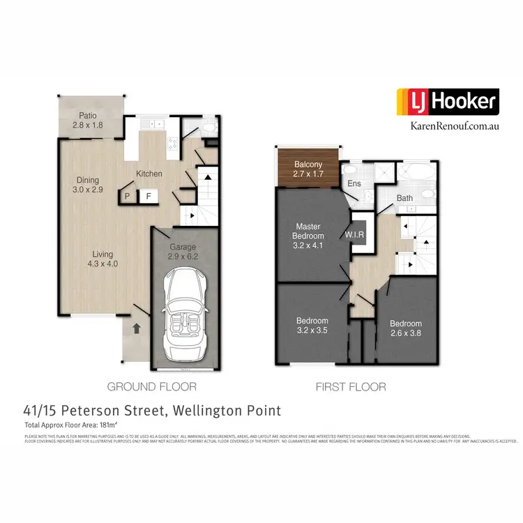 Floorplan of Homely townhouse listing, 41/17 Peterson Street, Wellington Point QLD 4160