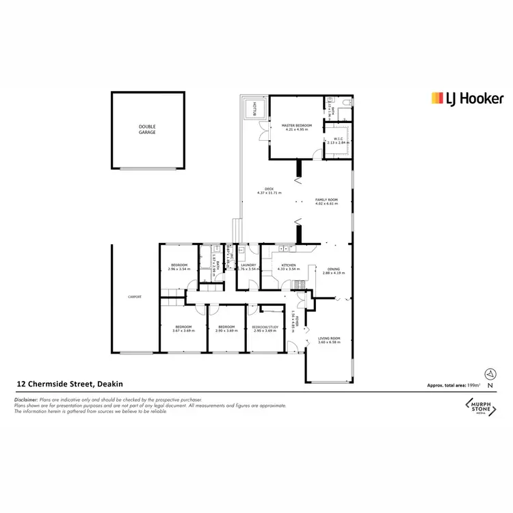 Floorplan of Homely house listing, 12 Chermside Street, Deakin ACT 2600