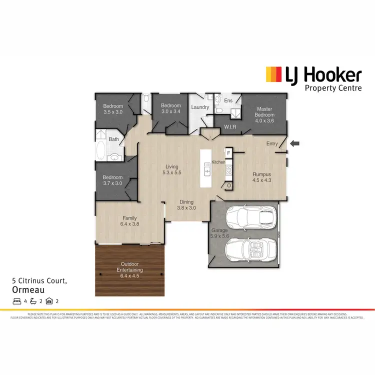 Floorplan of Homely house listing, 5 Citrinus Court, Ormeau QLD 4208
