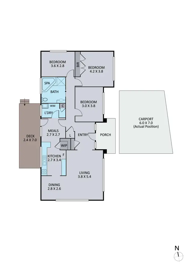 Floorplan of Homely house listing, 43 Hilda Avenue, Boronia VIC 3155