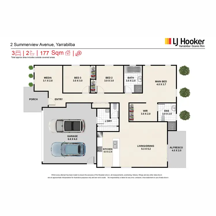 Floorplan of Homely house listing, 2 Summerview Avenue, Yarrabilba QLD 4207