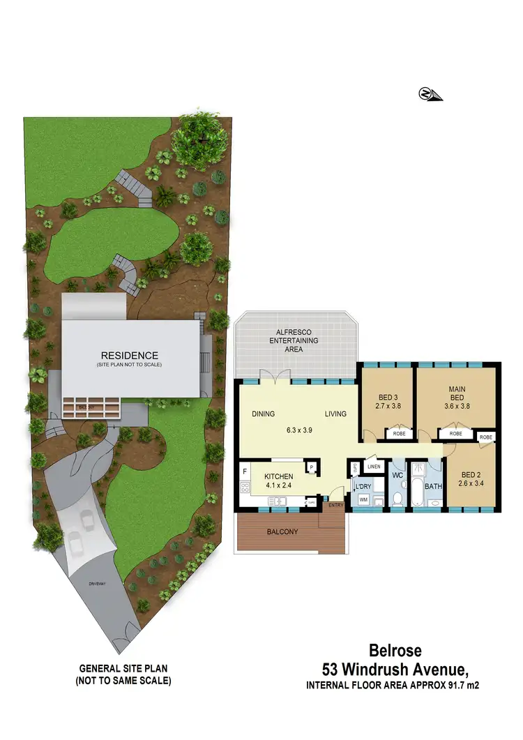 Floorplan of Homely house listing, 53 Windrush Avenue, Belrose NSW 2085