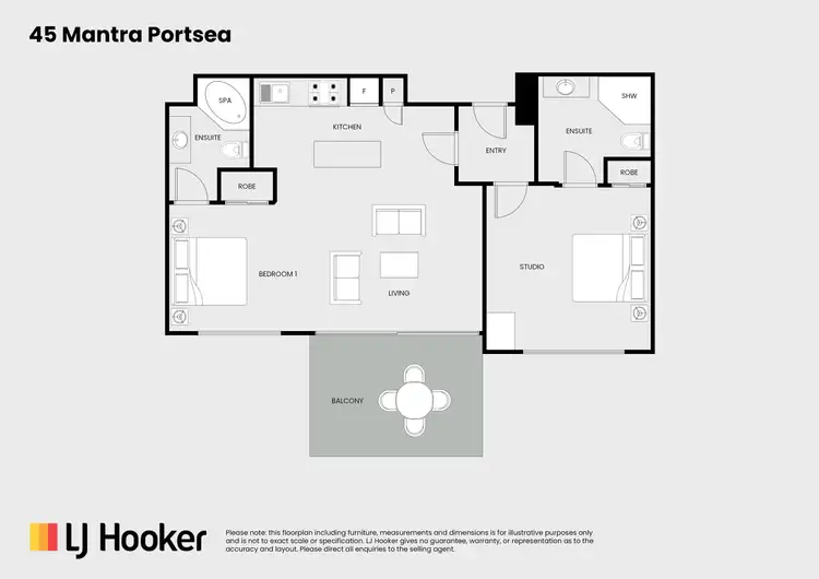 Floorplan of Homely unit listing, 45 Portsea/70-76 Davidson Street, Port Douglas QLD 4877