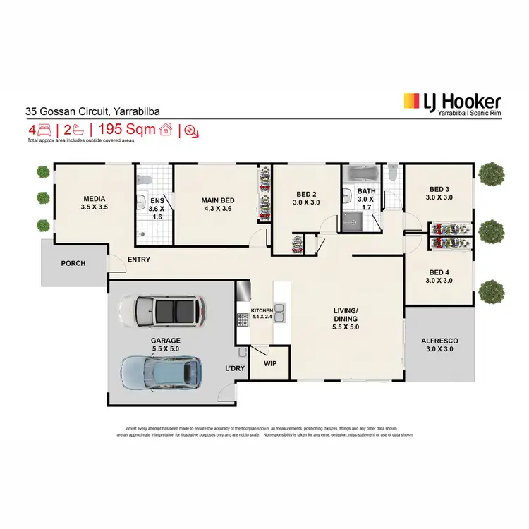 Floorplan of Homely house listing, 35 Gossan Circuit, Yarrabilba QLD 4207