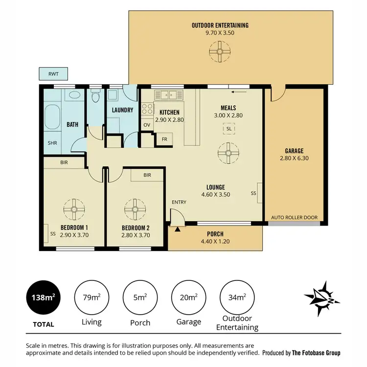 Floorplan of Homely unit listing, 2/4 Lorraine Avenue, Clarence Park SA 5034