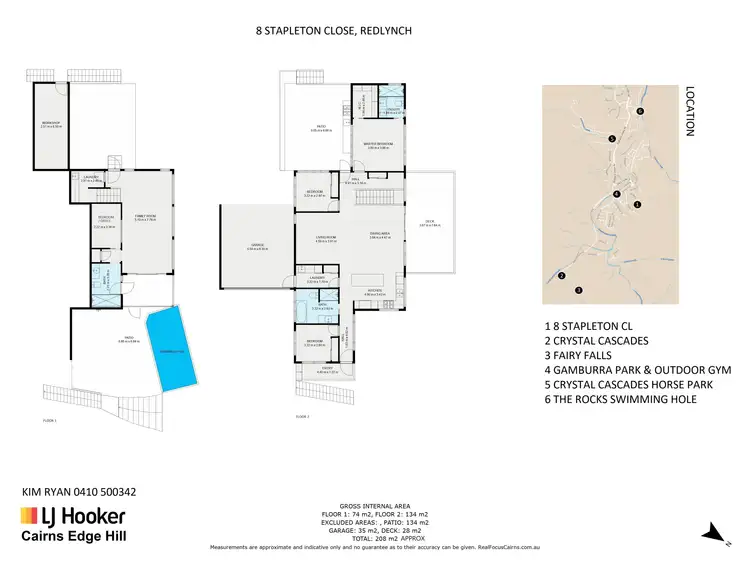 Floorplan of Homely house listing, 8 Stapleton Close, Redlynch QLD 4870
