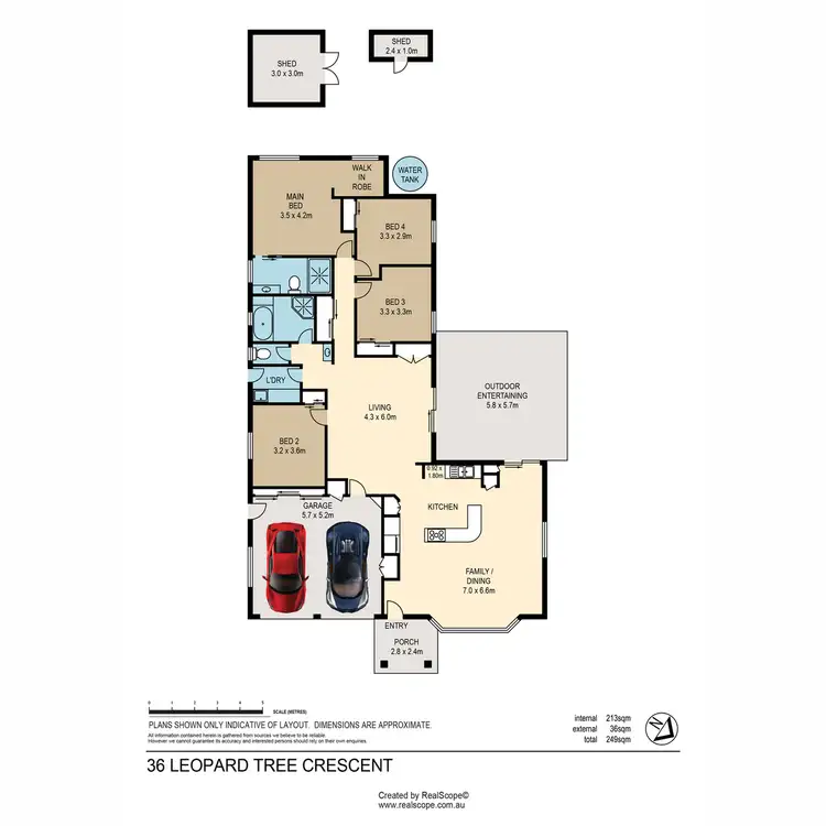 Floorplan of Homely house listing, 36 Leopard Tree Crescent, Sinnamon Park QLD 4073
