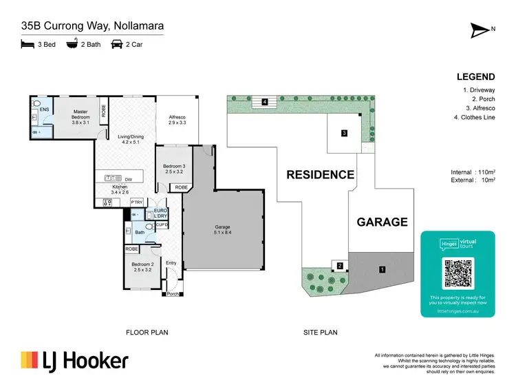 Floorplan of Homely house listing, 35B Currong Way, Nollamara WA 6061