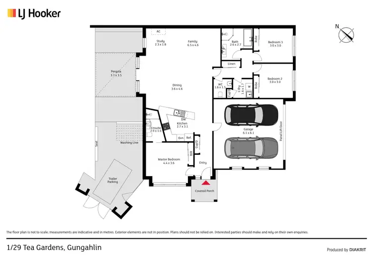 Floorplan of Homely townhouse listing, 1/29 Tea Gardens, Gungahlin ACT 2912