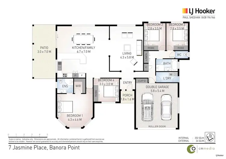 Floorplan of Homely house listing, 7 Jasmine Place, Banora Point NSW 2486