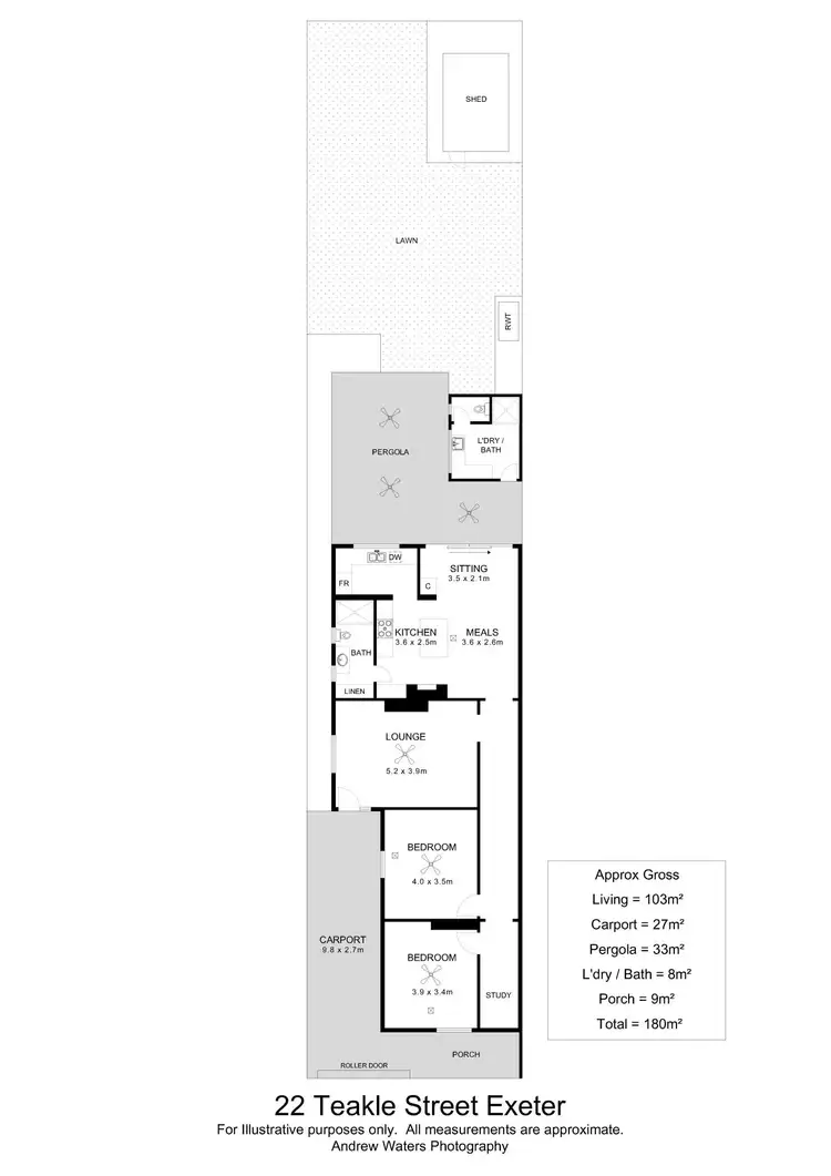 Floorplan of Homely house listing, 22 Teakle Street, Exeter SA 5019