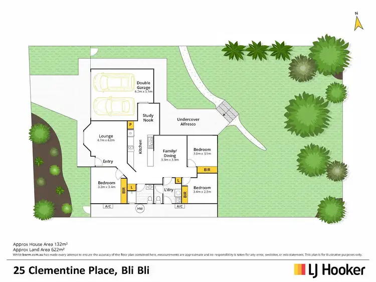 Floorplan of Homely house listing, 25 Clementine Place, Bli Bli QLD 4560