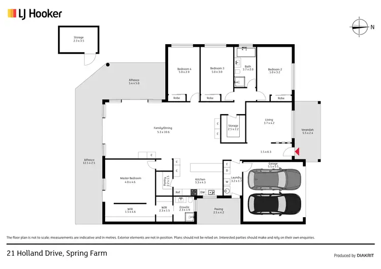 Floorplan of Homely house listing, 21 Holland Drive, Spring Farm NSW 2570