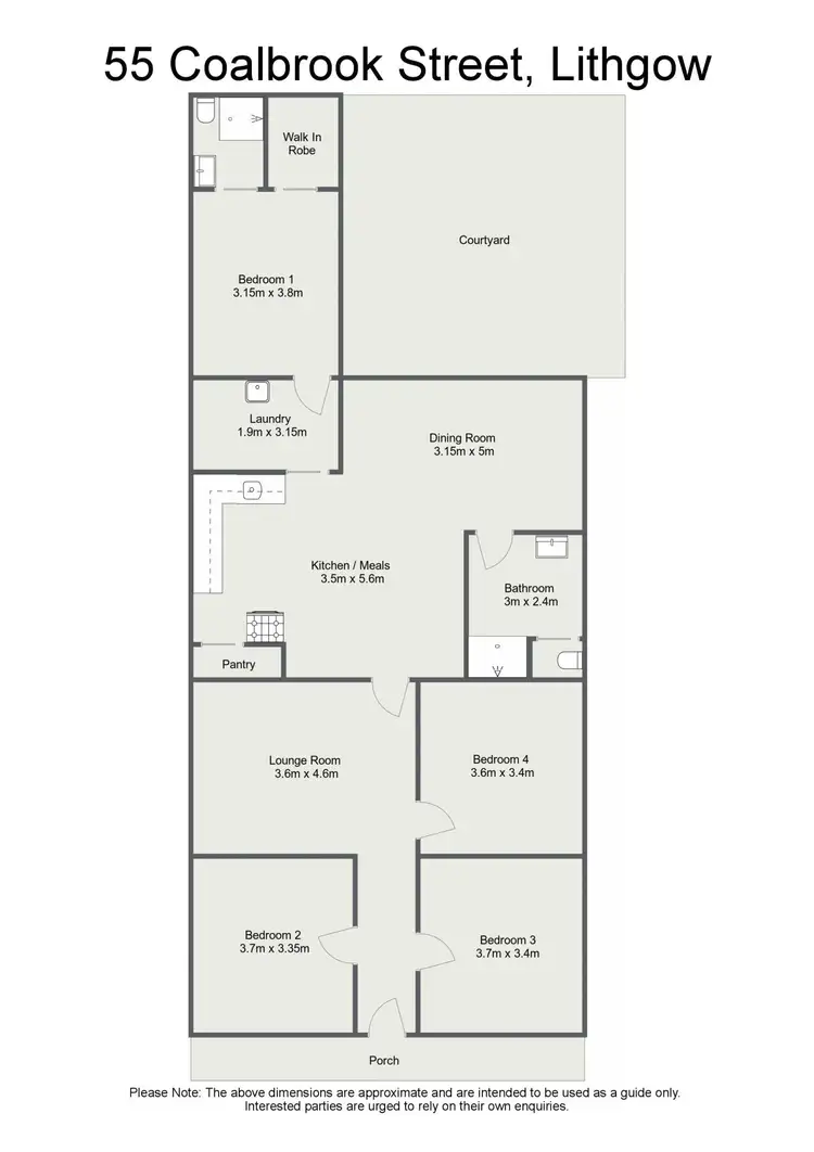 Floorplan of Homely house listing, 55 Coalbrook Street, Lithgow NSW 2790