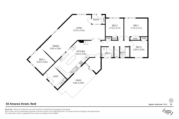 Floorplan of Homely house listing, 50 Amaroo Street, Reid ACT 2612
