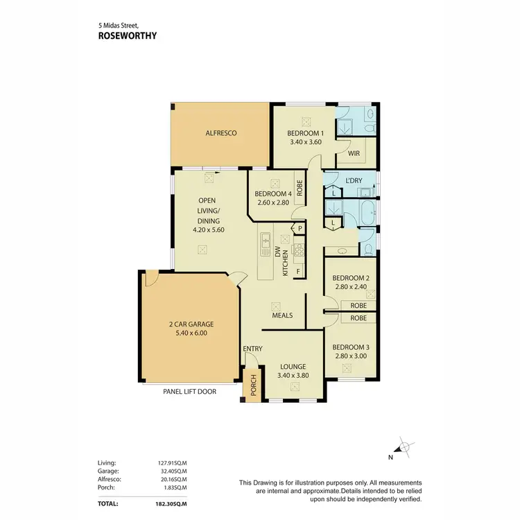 Floorplan of Homely house listing, 5 Midas Street, Roseworthy SA 5371