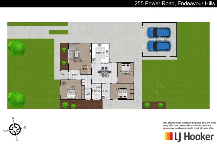 Floorplan of Homely house listing, 255 Power Road, Endeavour Hills VIC 3802