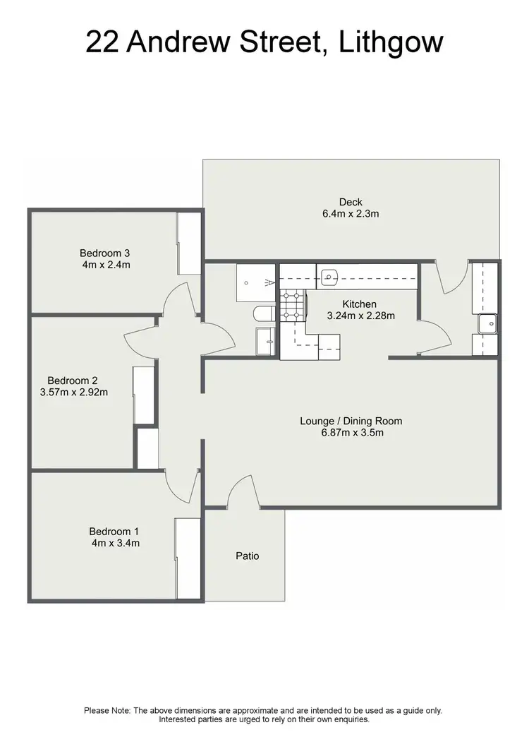 Floorplan of Homely house listing, 22 Andrew Street, Lithgow NSW 2790