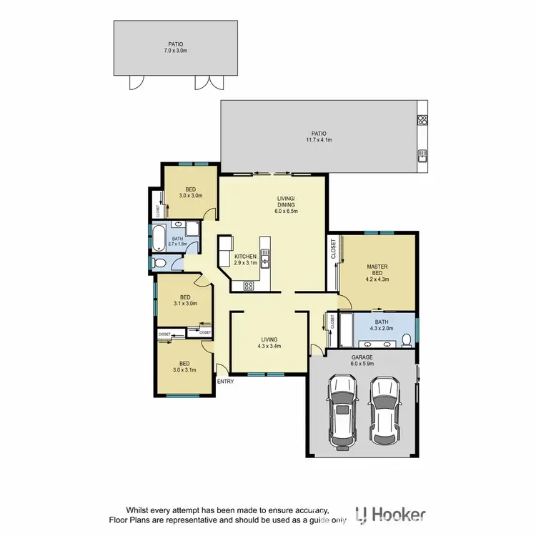 Floorplan of Homely house listing, 6 Jezebel Place, Kallangur QLD 4503