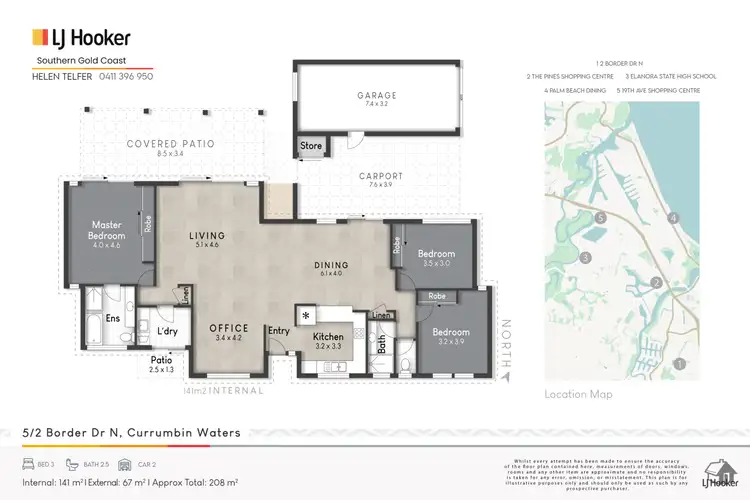 Floorplan of Homely house listing, 5/2 Border Drive North, Currumbin Waters QLD 4223