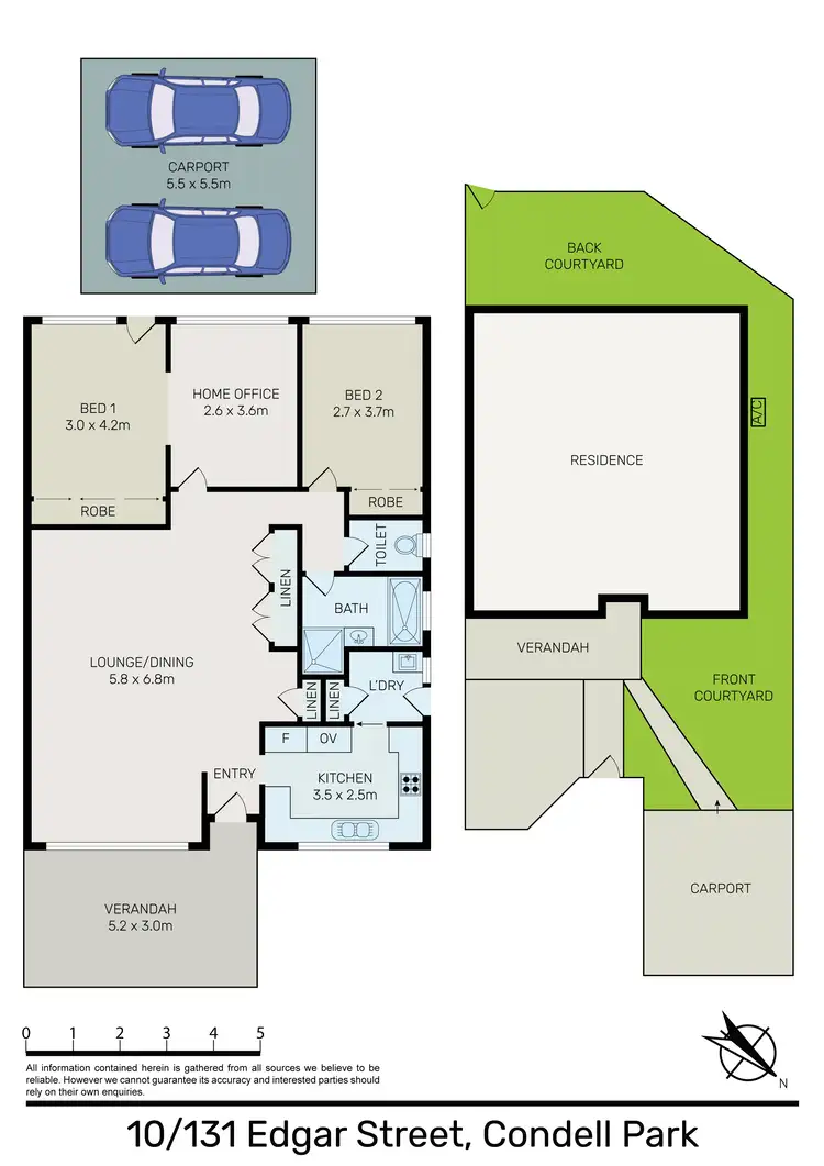 Floorplan of Homely villa listing, 10/131 Edgar Street, Condell Park NSW 2200
