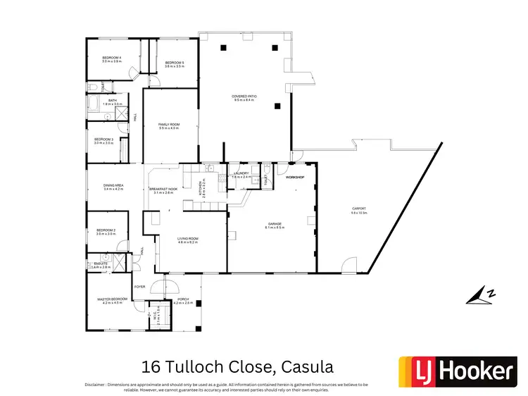 Floorplan of Homely house listing, 16 Tulloch Close, Casula NSW 2170