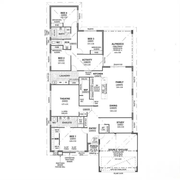 Floorplan of Homely house listing, 55 Tourmaline Ridge, Australind WA 6233