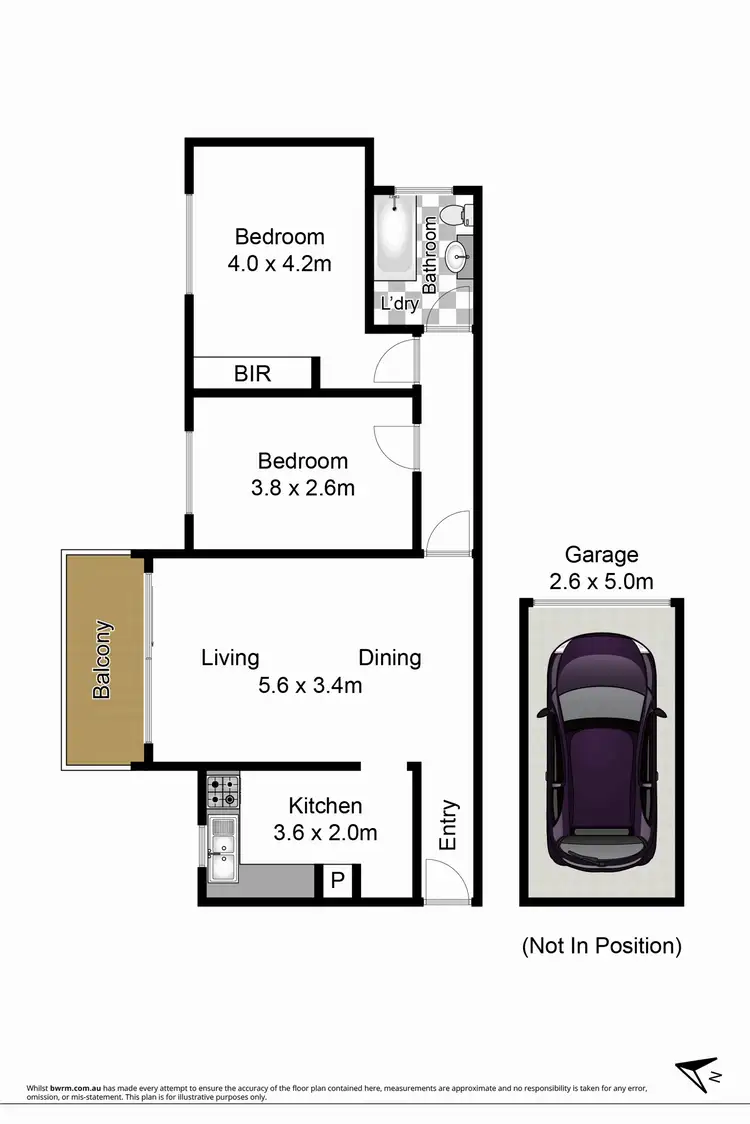 Floorplan of Homely unit listing, 15/3-7 Ralston Street, Lane Cove NSW 2066