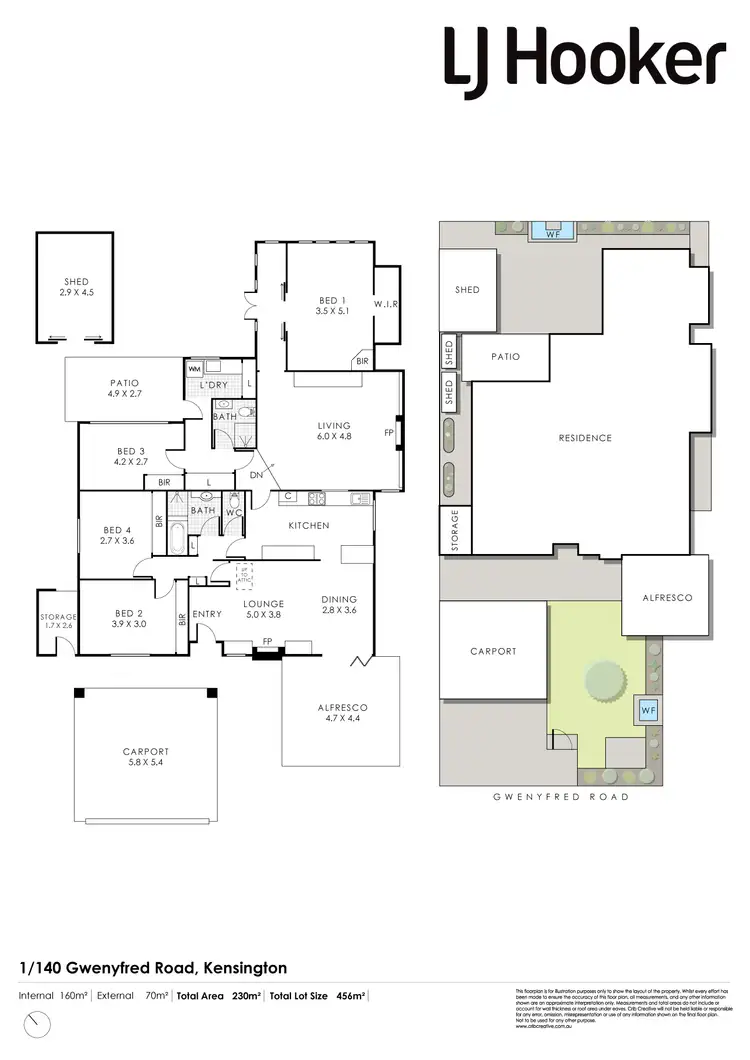Floorplan of Homely house listing, 1/140 Gwenyfred Road, Kensington WA 6151