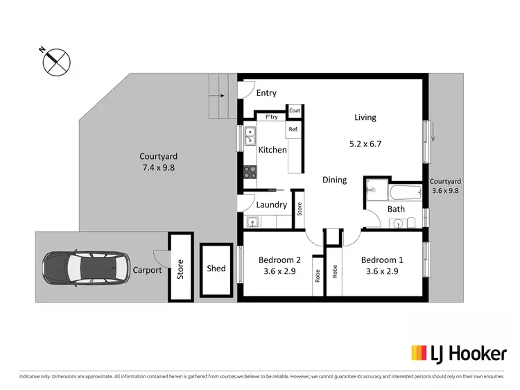 Floorplan of Homely townhouse listing, 24/17 Mather Street, Weston ACT 2611