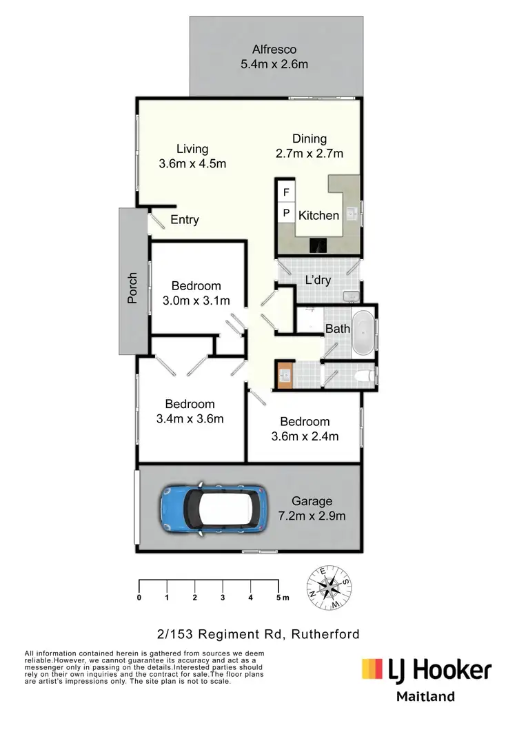 Floorplan of Homely house listing, 2/153 Regiment Road, Rutherford NSW 2320