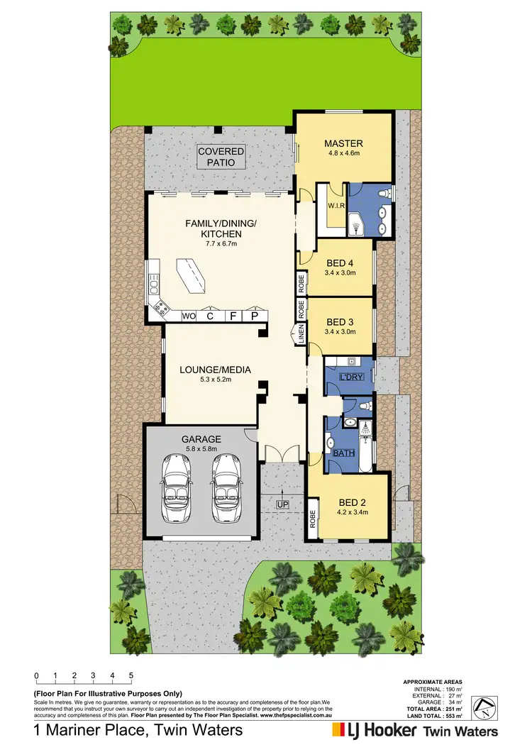 Floorplan of Homely house listing, 1 Mariner Place, Twin Waters QLD 4564