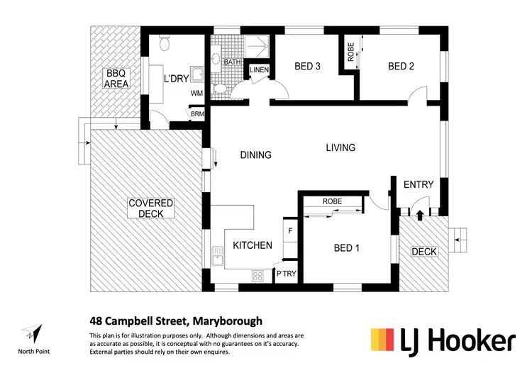 Floorplan of Homely house listing, 48 Campbell Street, Maryborough QLD 4650