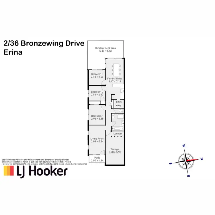 Floorplan of Homely semi-detached listing, 2/36 Bronzewing Drive, Erina NSW 2250