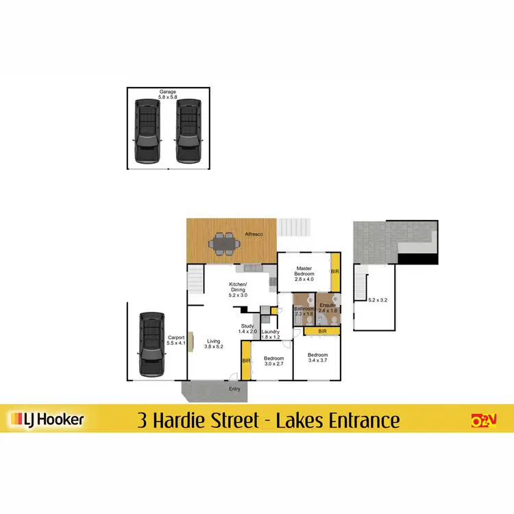 Floorplan of Homely house listing, 3 Hardie Street, Lakes Entrance VIC 3909