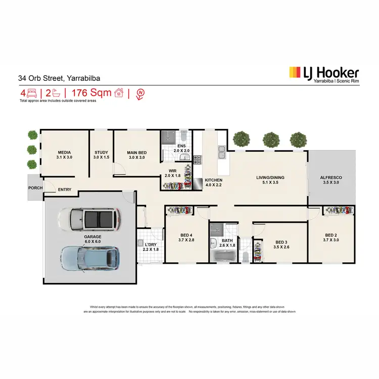 Floorplan of Homely house listing, 34 Orb Street, Yarrabilba QLD 4207