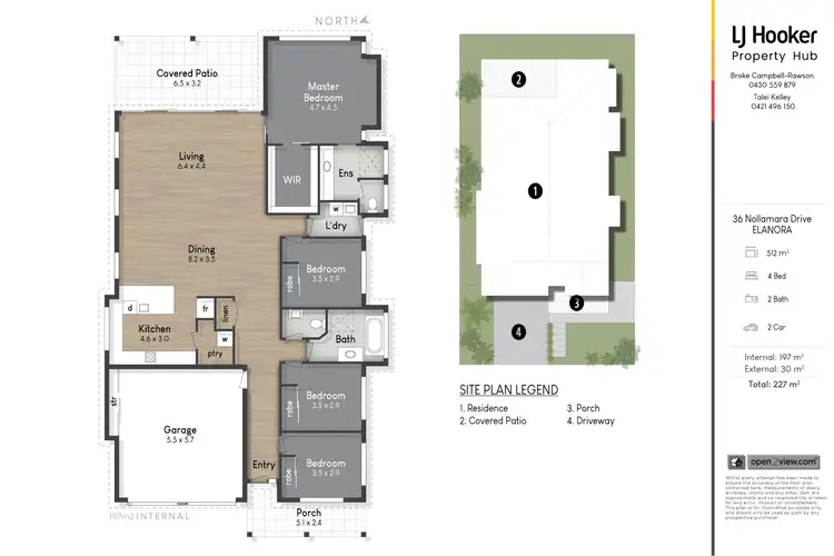 Floorplan of Homely house listing, 36 Nollamara Drive, Elanora QLD 4221